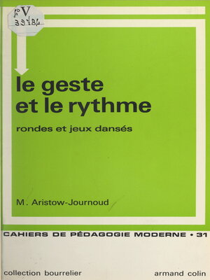 cover image of Le geste et le rythme